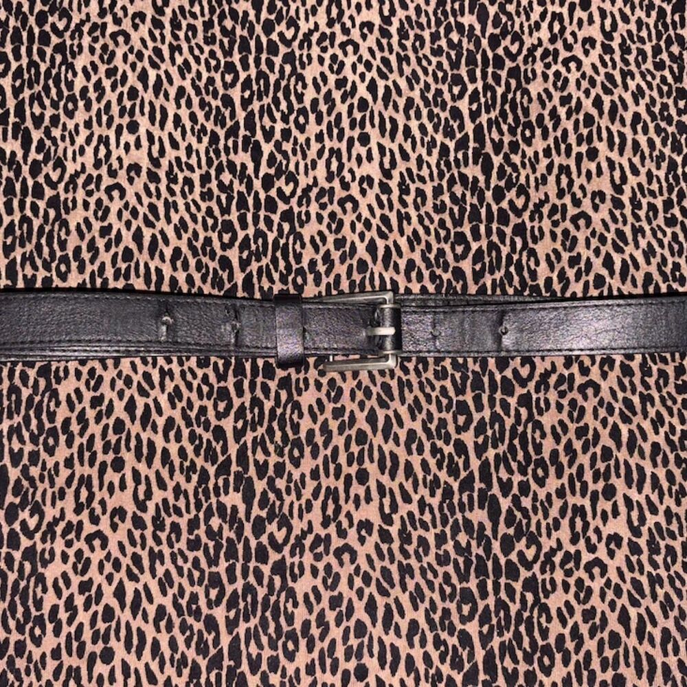 Brandy-melville Women's Black and Silver Belt